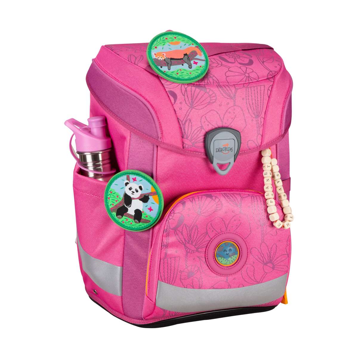 DerDieDas ErgoFlex EASY ECO Pink Planet Schulranzen-Set 5tlg.