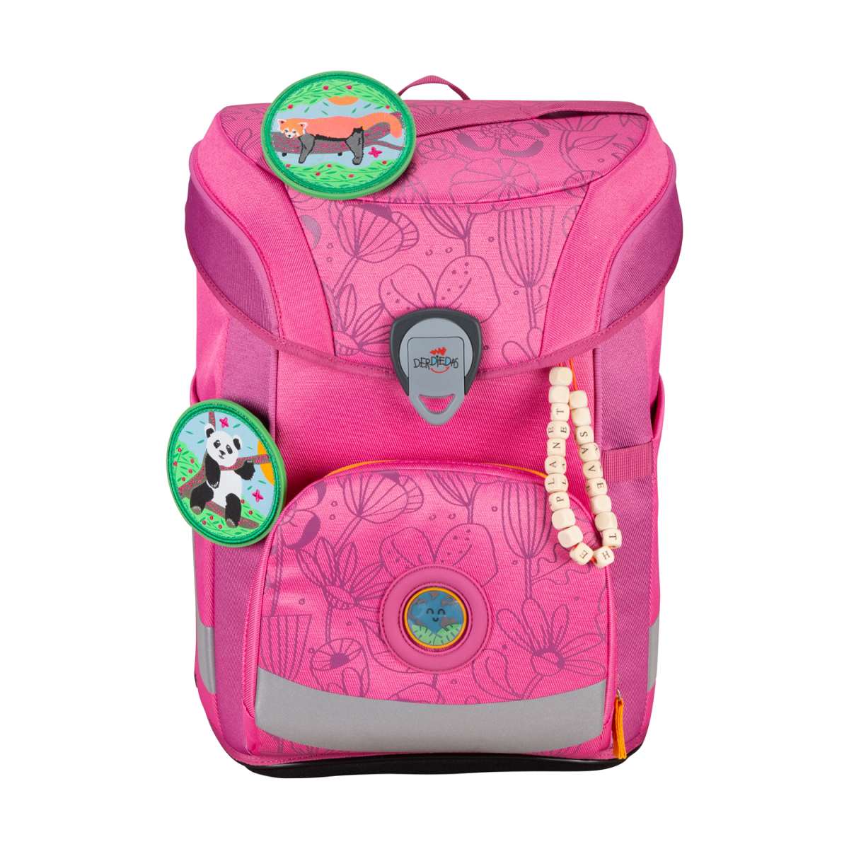DerDieDas ErgoFlex EASY ECO Pink Planet Schulranzen-Set 5tlg.