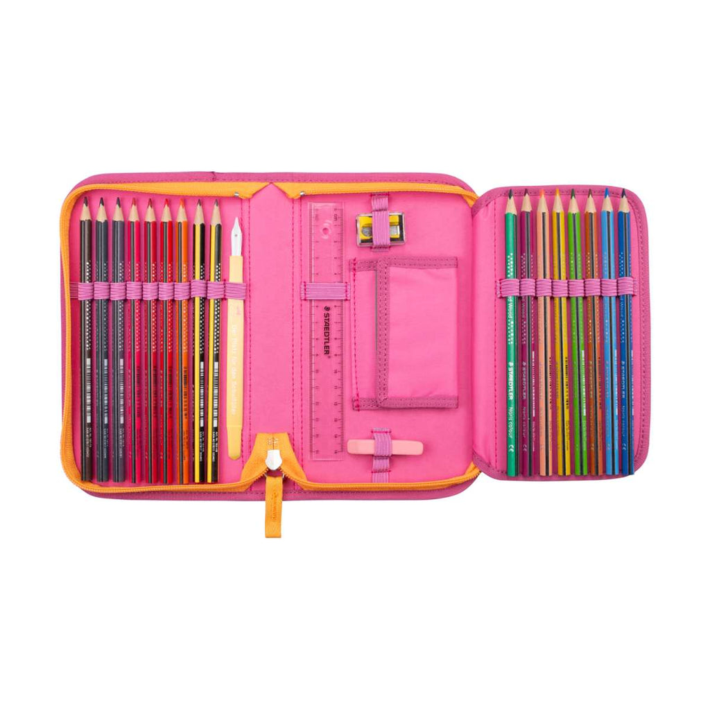 DerDieDas ErgoFlex EASY ECO Pink Planet Schulranzen-Set 5tlg.