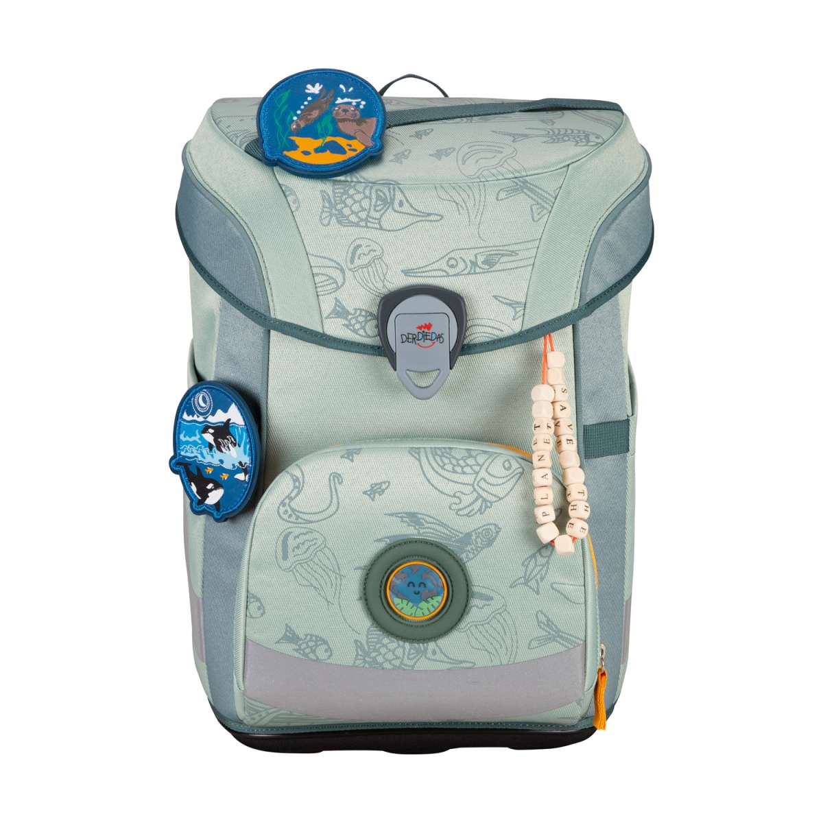 DerDieDas ErgoFlex EASY ECO Grey Planet Schulranzen-Set 5tlg.