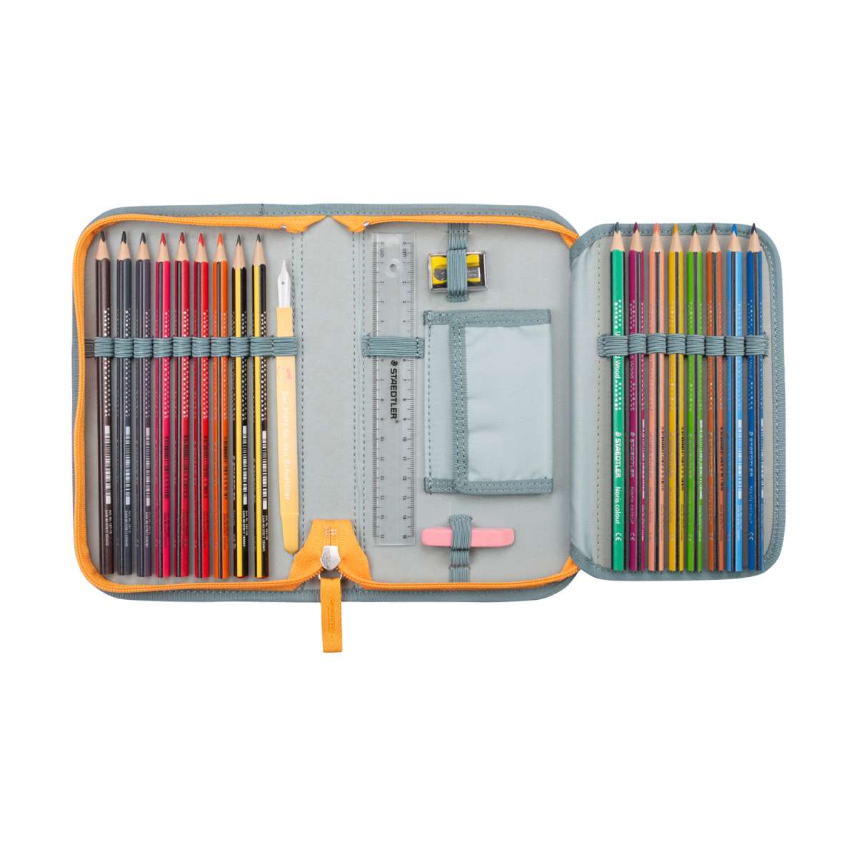 DerDieDas ErgoFlex Tiny ECO Schulranzen-Set Grey Planet 5tlg.