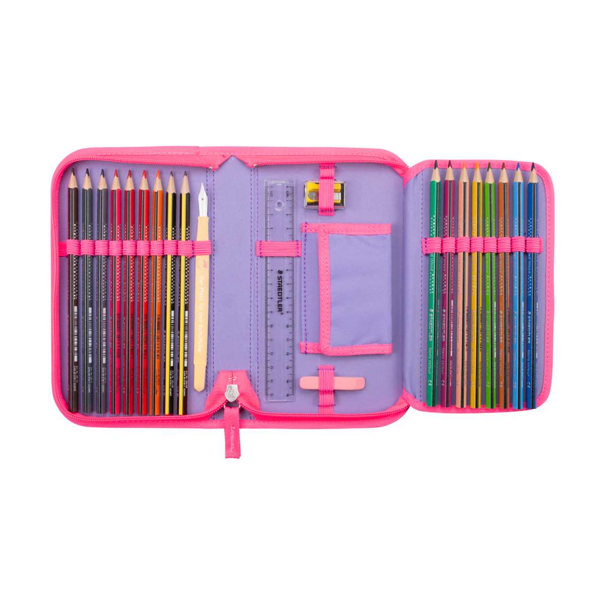 DerDieDas ErgoFlex Tiny NEON Schulranzen-Set Punkie 5tlg.