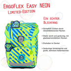 DerDieDas ErgoFlex EASY NEON Monster Schulranzen-Set 5tlg.