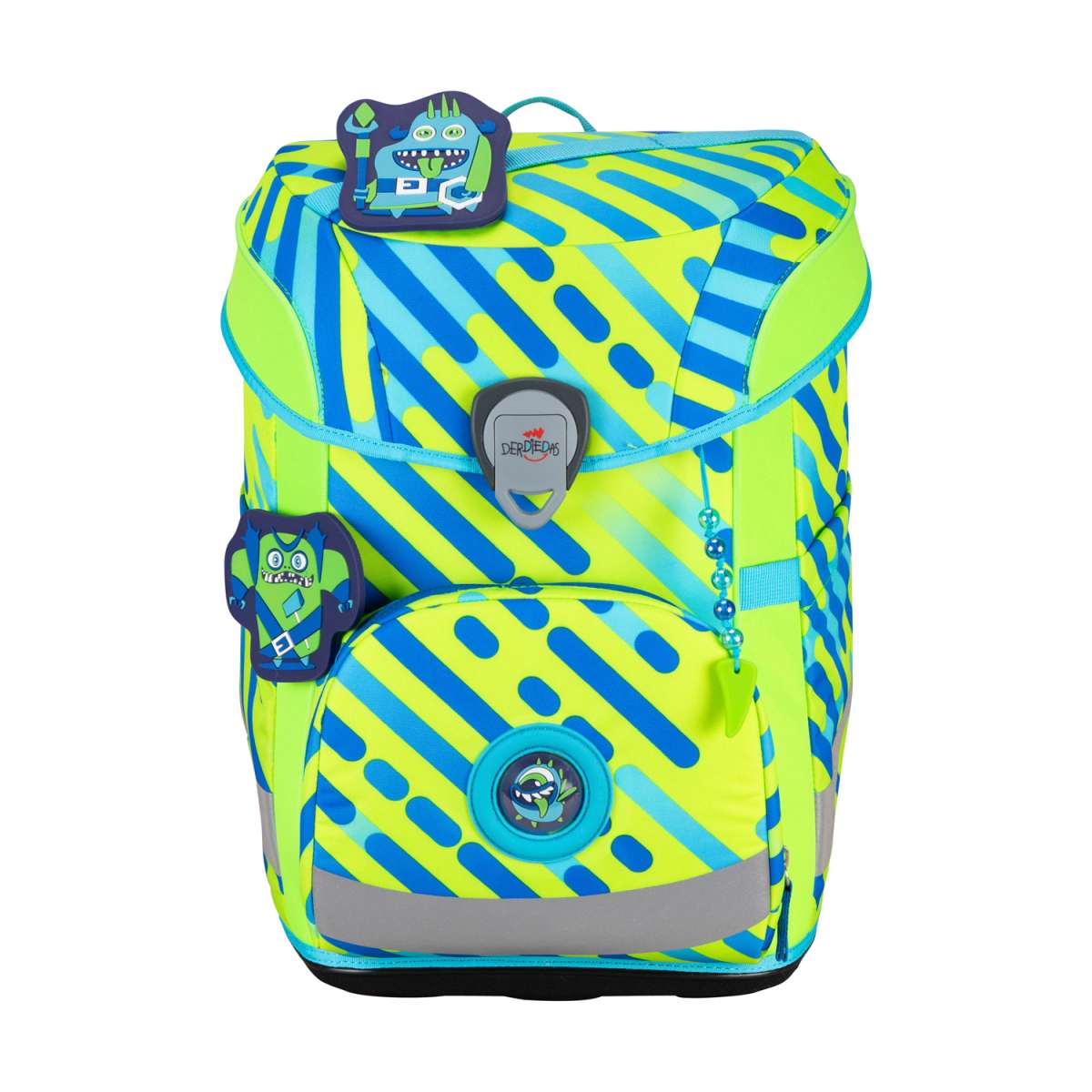 DerDieDas ErgoFlex EASY NEON Monster Schulranzen-Set 5tlg.