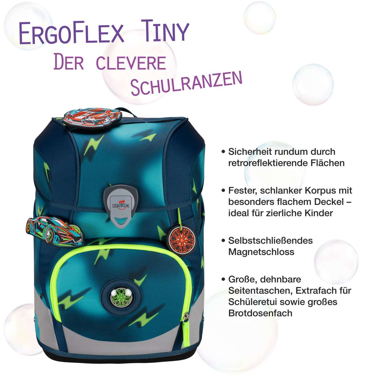 DerDieDas ErgoFlex Tiny Schulranzen-Set Magic Light 5tlg.