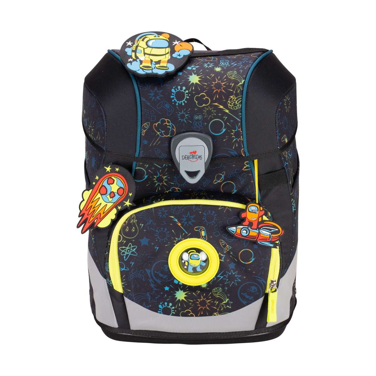 DerDieDas ErgoFlex Tiny LED Schulranzen-Set Crazy 5tlg.