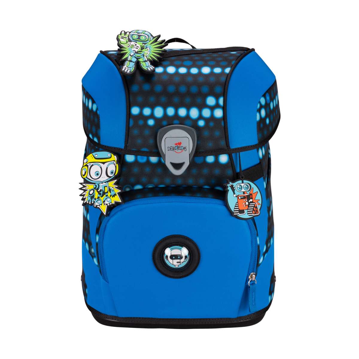 DerDieDas ErgoFlex Tiny Superflash Schulranzen-Set Blue Robot 5tlg.