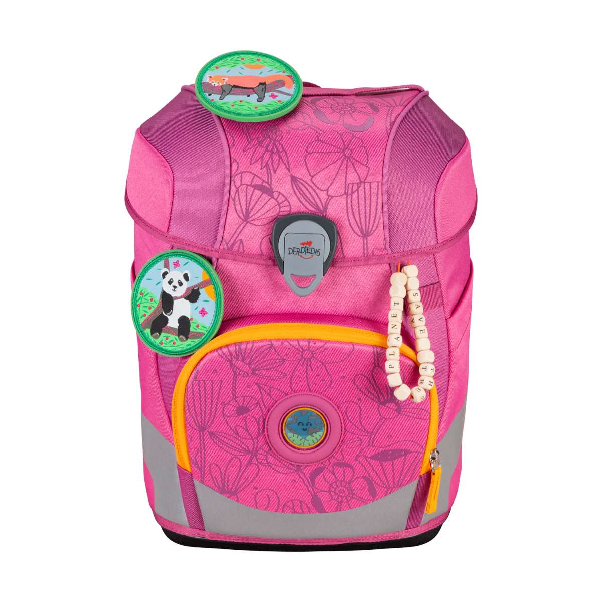DerDieDas ErgoFlex Tiny ECO Schulranzen-Set Pink Planet 5tlg.