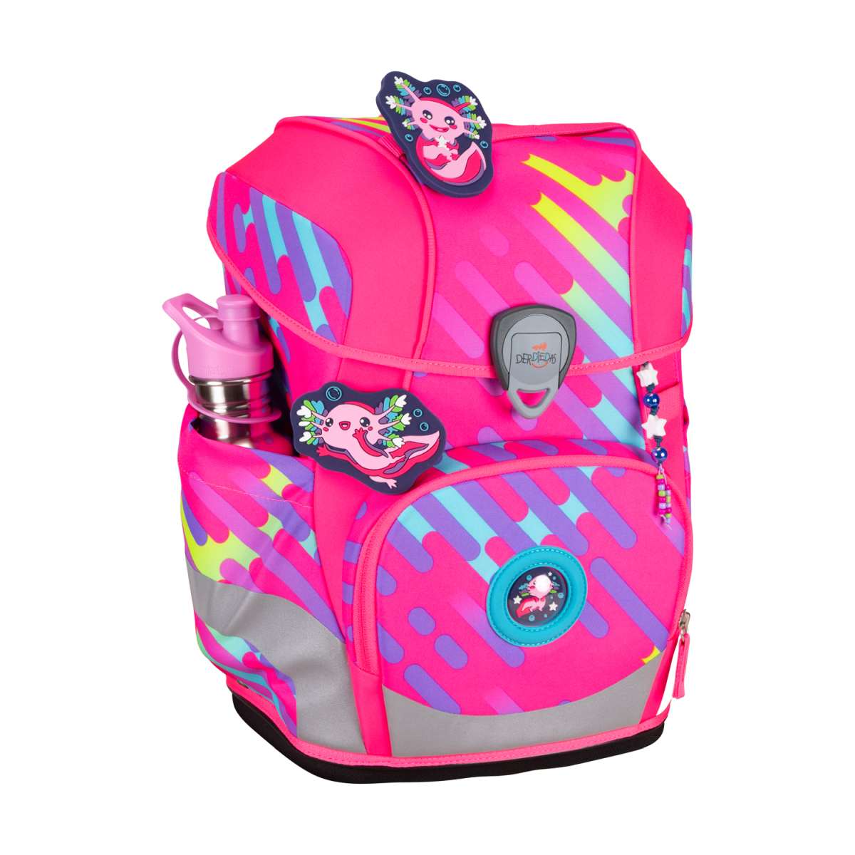 DerDieDas ErgoFlex Tiny NEON Schulranzen-Set Punkie 5tlg.