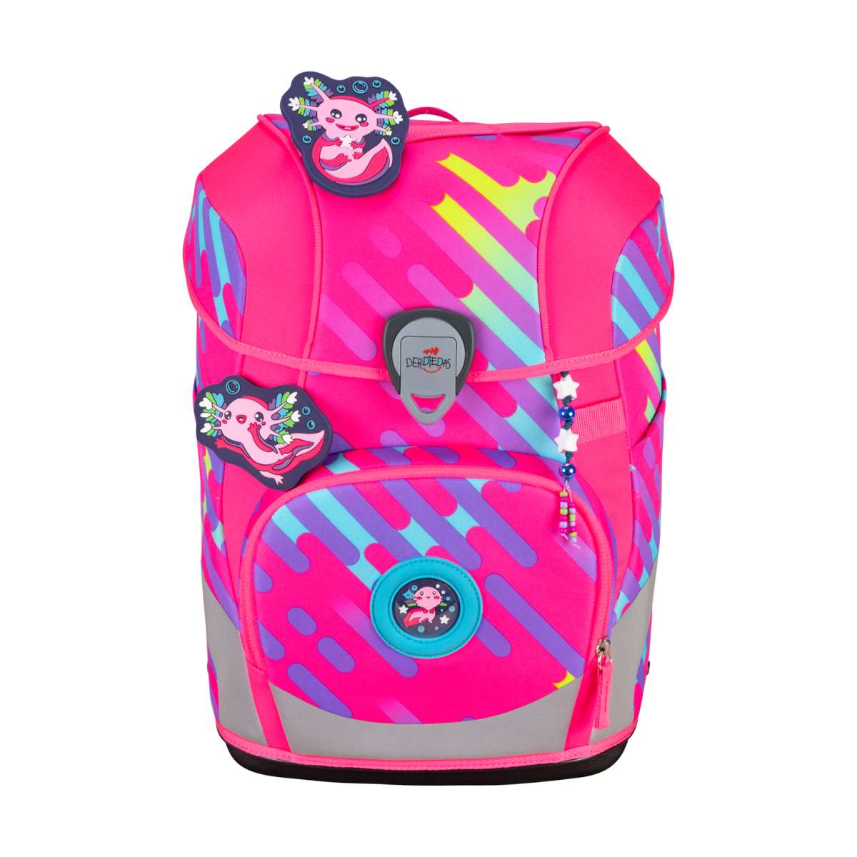 DerDieDas ErgoFlex Tiny NEON Schulranzen-Set Punkie 5tlg.
