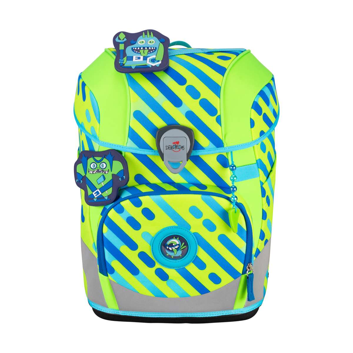 DerDieDas ErgoFlex Tiny NEON Schulranzen-Set Monster 5tlg.