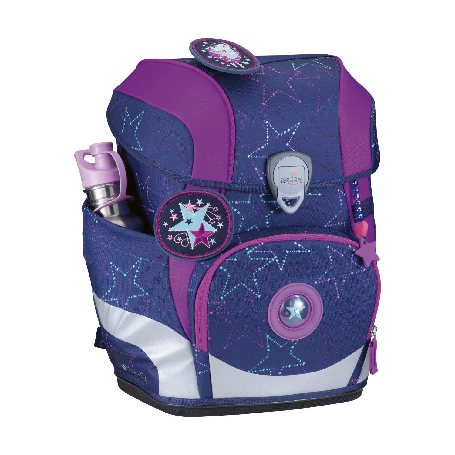 DerDieDas ErgoFlex Tiny LED Schulranzen-Set Dancing Star 5tlg.