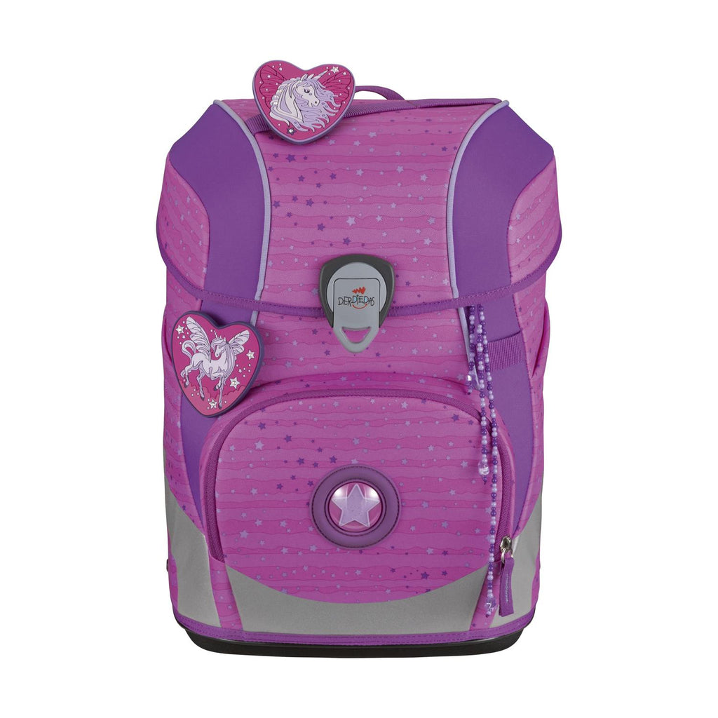 DerDieDas ErgoFlex Tiny Schulranzen-Set Purple Unicorn 5tlg.