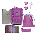 DerDieDas ErgoFlex Tiny Schulranzen-Set Purple Unicorn 5tlg.