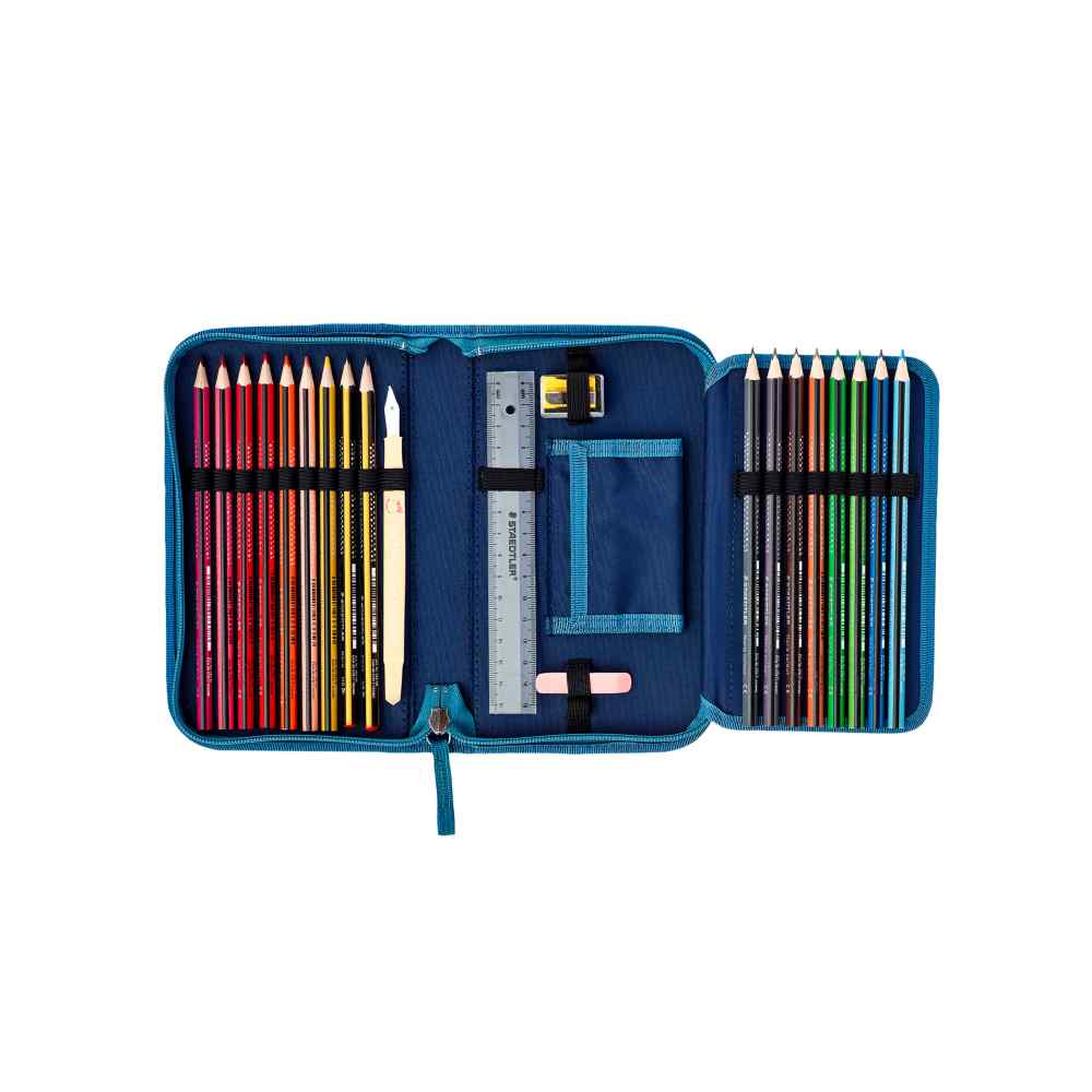DerDieDas ErgoFlex Blue Speed Schulranzen-Set 5tlg.