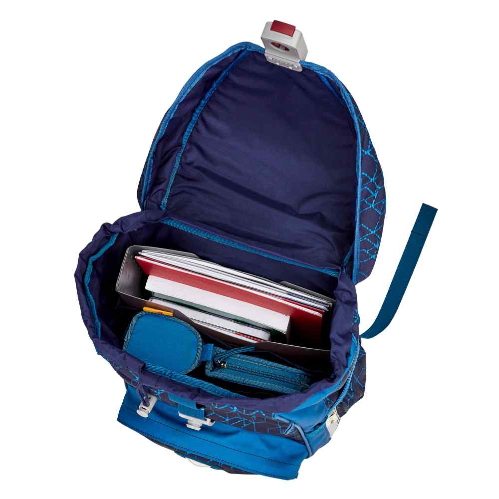 DerDieDas ErgoFlex Blue Speed Schulranzen-Set 5tlg.