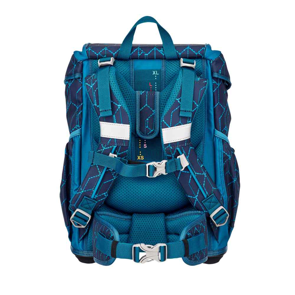 DerDieDas ErgoFlex Blue Speed Schulranzen-Set 5tlg.