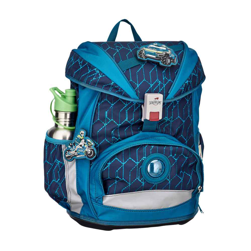 DerDieDas ErgoFlex Blue Speed Schulranzen-Set 5tlg.
