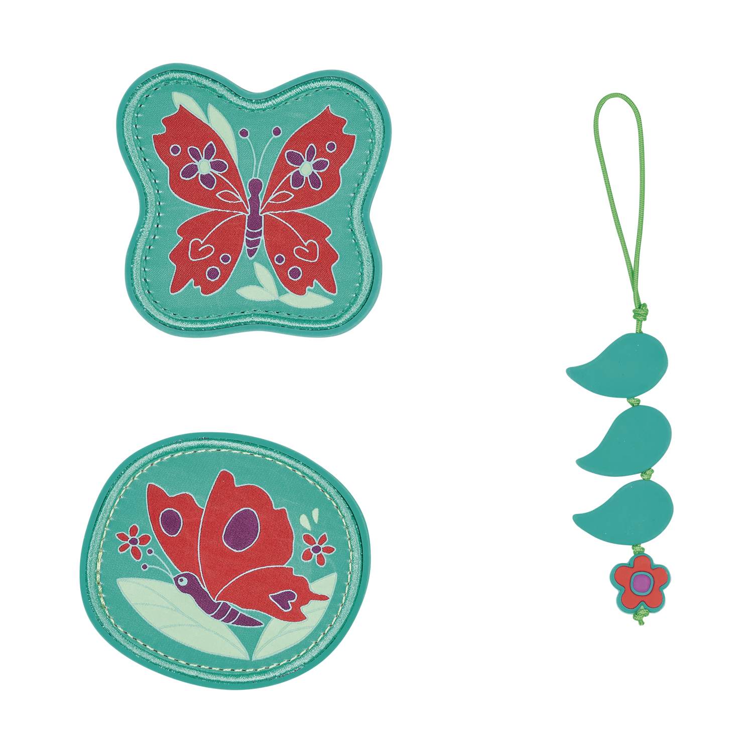 DerDieDas ErgoFlex Tiny Schulranzen-Set Butterfly Garden 5tlg.