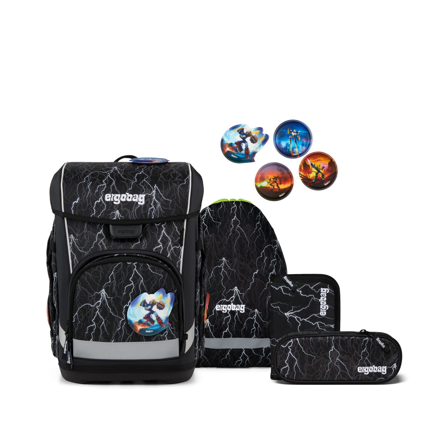Ergobag Cubo Light Schulranzenset 5tlg. Super ReflektBär 2026
