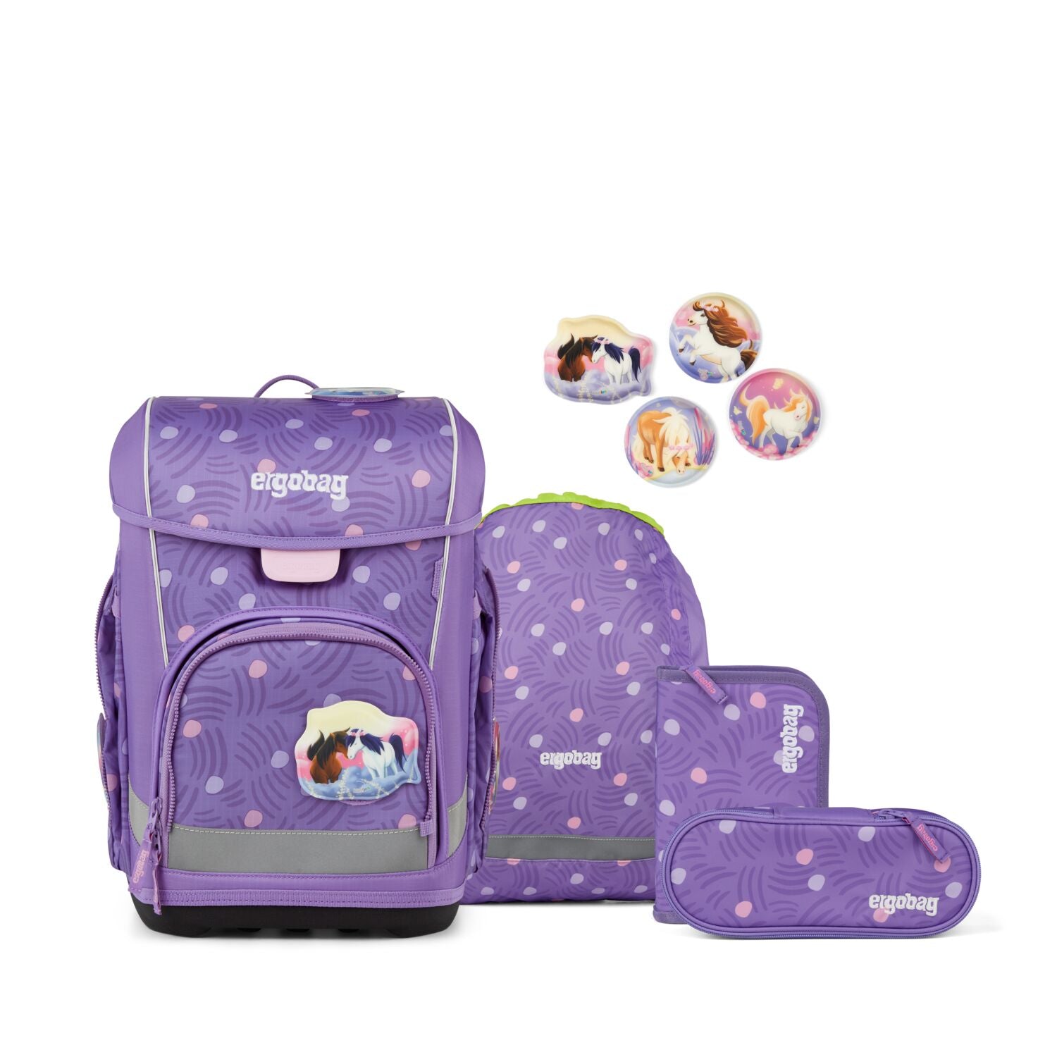Ergobag Cubo Light Schulranzenset 5tlg. PonyBäradies 2026