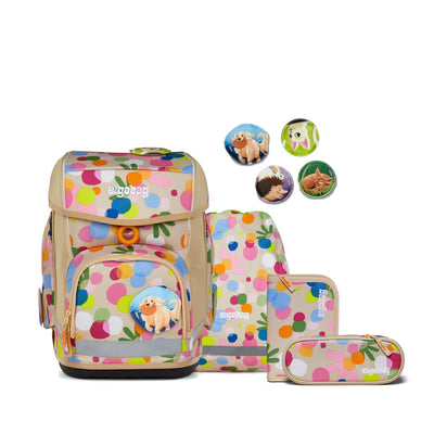 Ergobag Cubo Schulranzenset 5tlg. Flower PowBär 2025