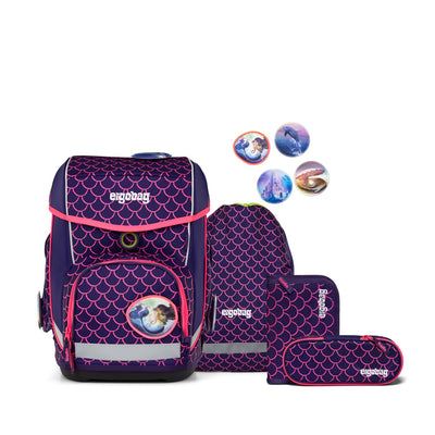 Ergobag Cubo Schulranzenset 5tlg. PerlentauchBär LUMI 2025