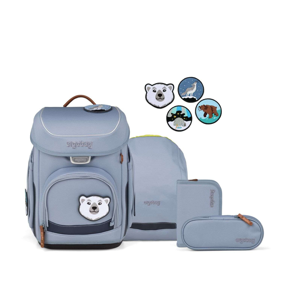 Ergobag Cubo FährtenlesBär Schulranzenset 5tlg.