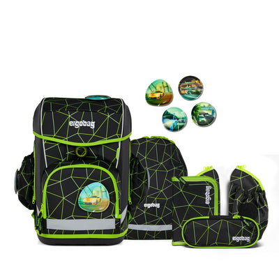 Ergobag Cubo Light Schulranzenset 5tlg. CyBär Race 2025
