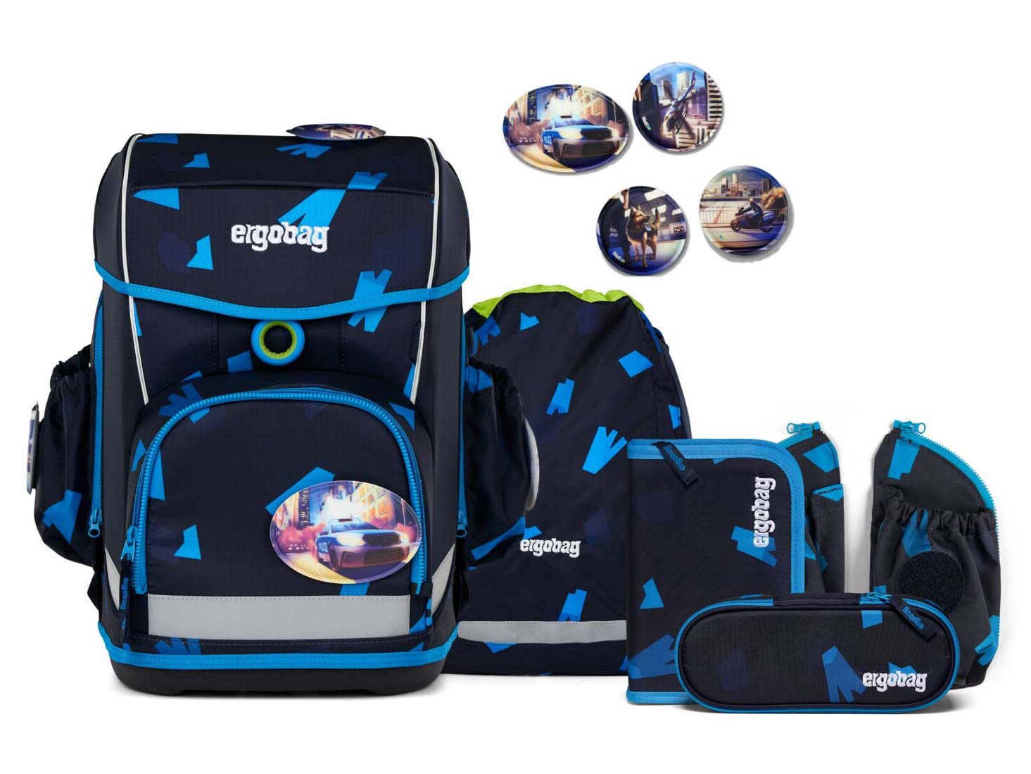Ergobag Cubo Light Schulranzenset 5tlg. VerfolgBärjagd 2025