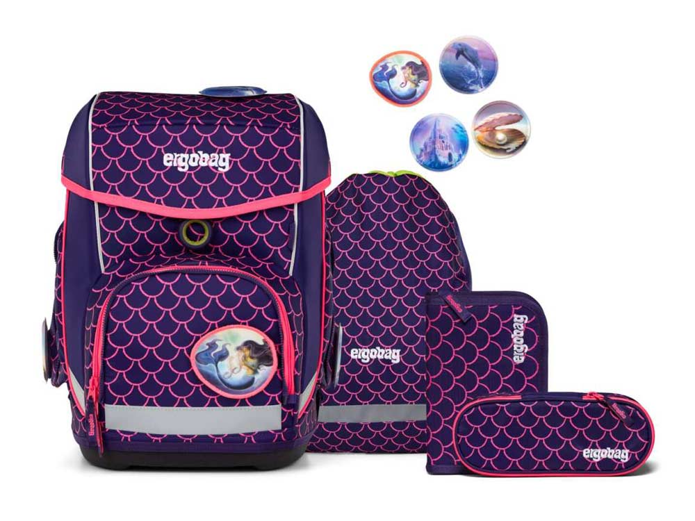 Ergobag Cubo Schulranzenset 5tlg. PerlentauchBär LUMI 2025