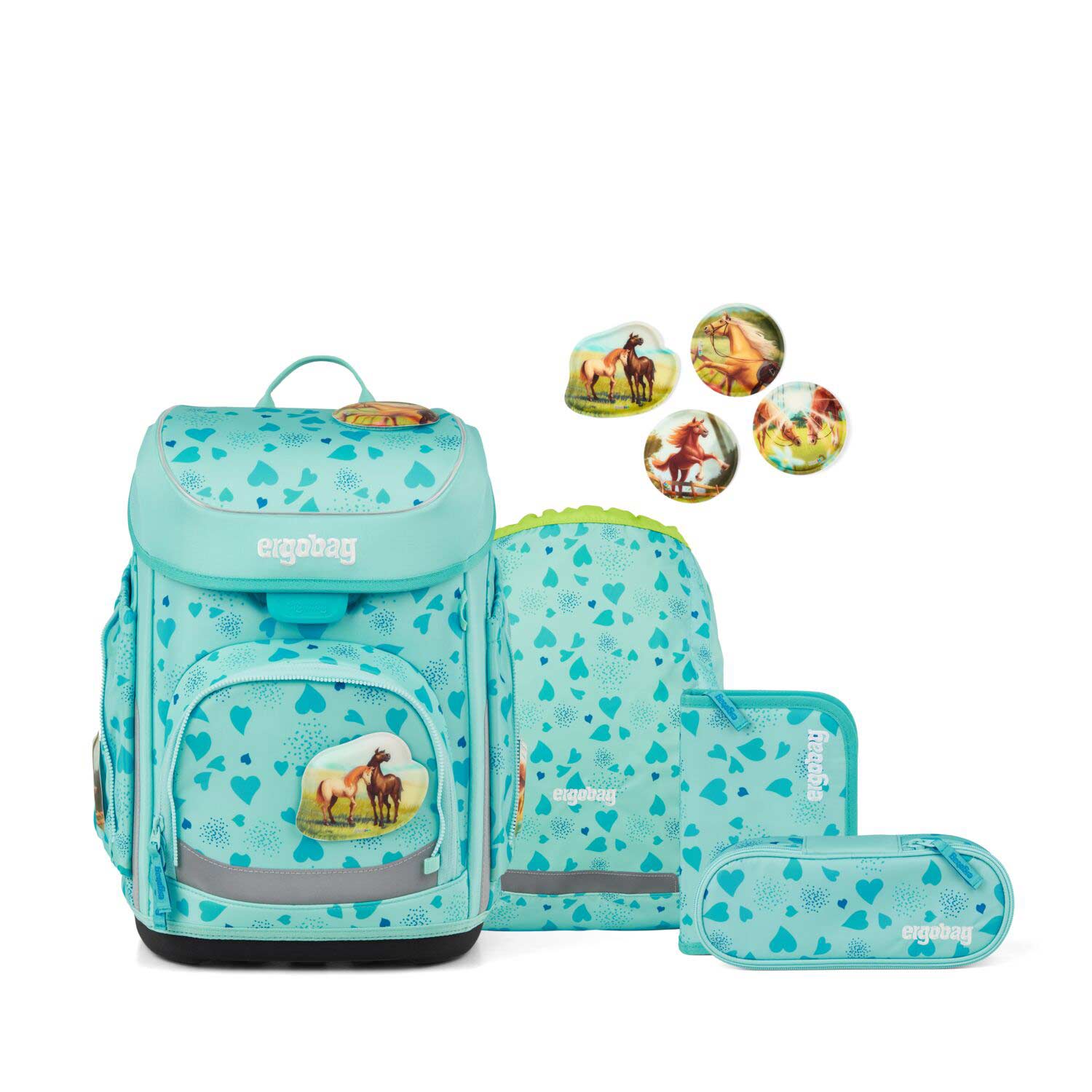Ergobag Cubo Schulranzenset 5tlg. ReitBärtraum