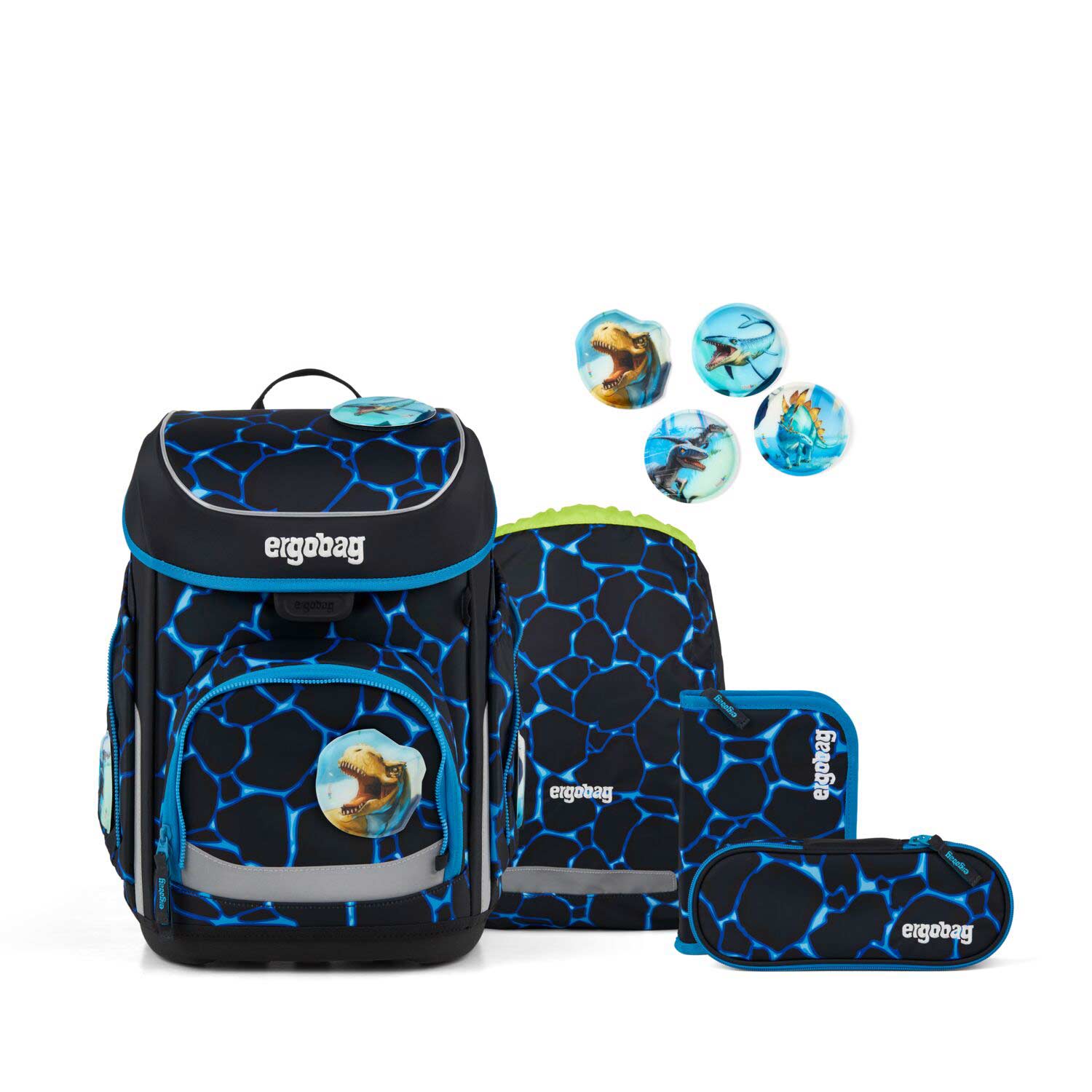 Ergobag Cubo Schulranzenset 5tlg. Bärassic Garden