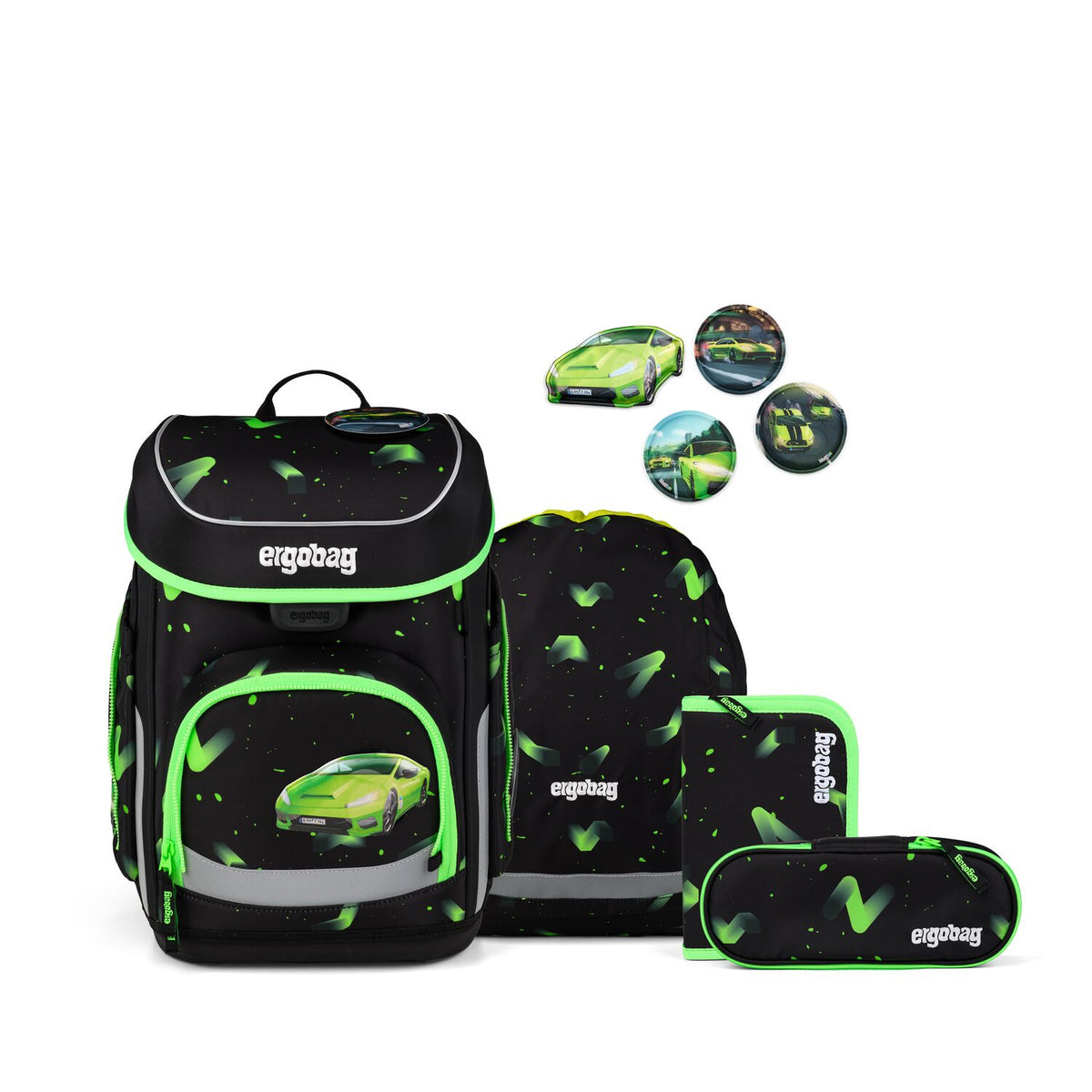 Ergobag Cubo ÜBärholspur Schulranzenset 5tlg.