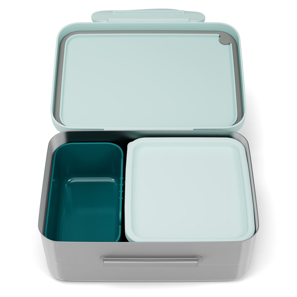 Ergobag Edelstahl Brotdose Blümchen