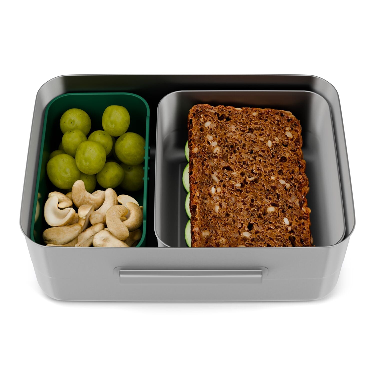 Ergobag Edelstahl Brotdose Dschungel