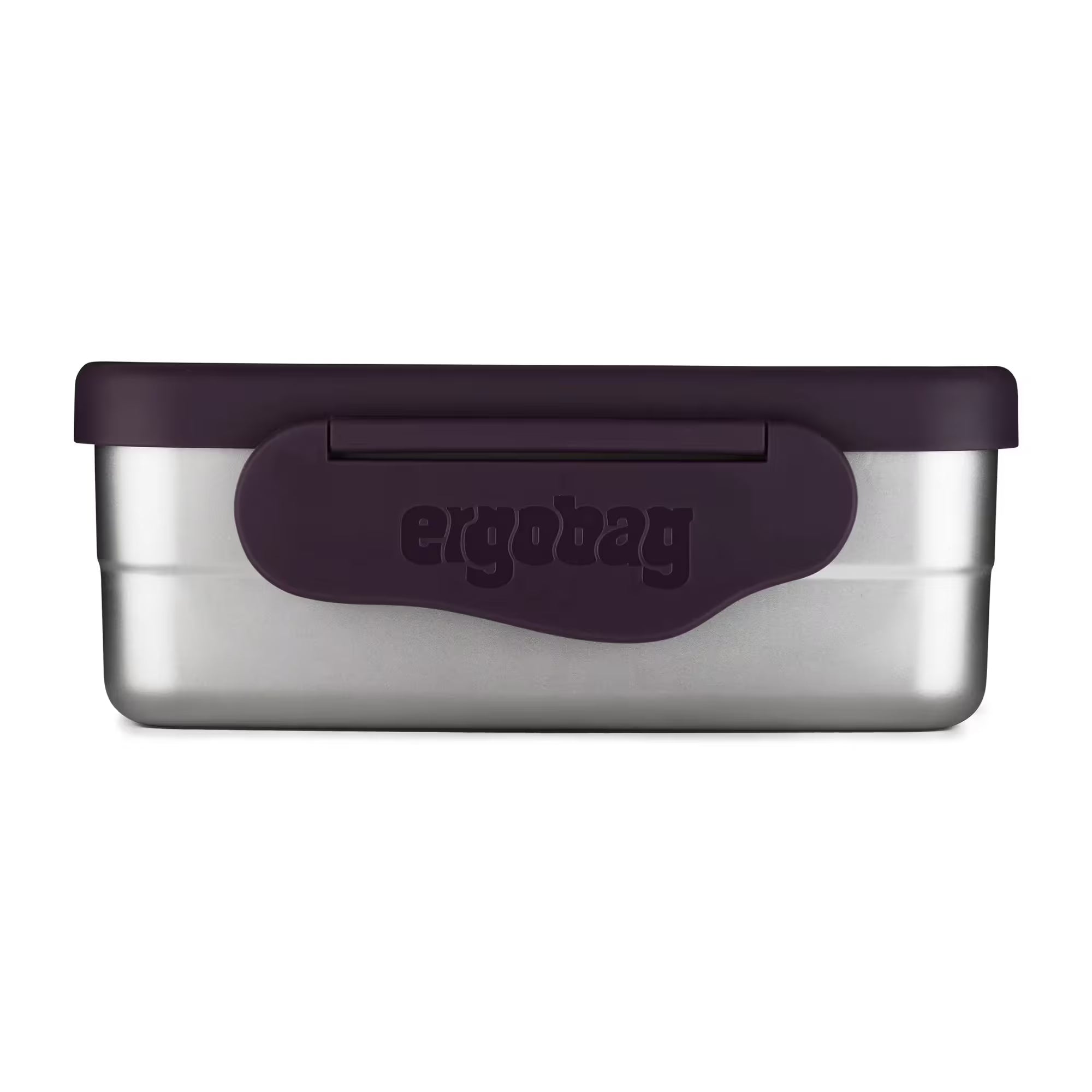 Ergobag Edelstahl Brotdose lila (Pferde)