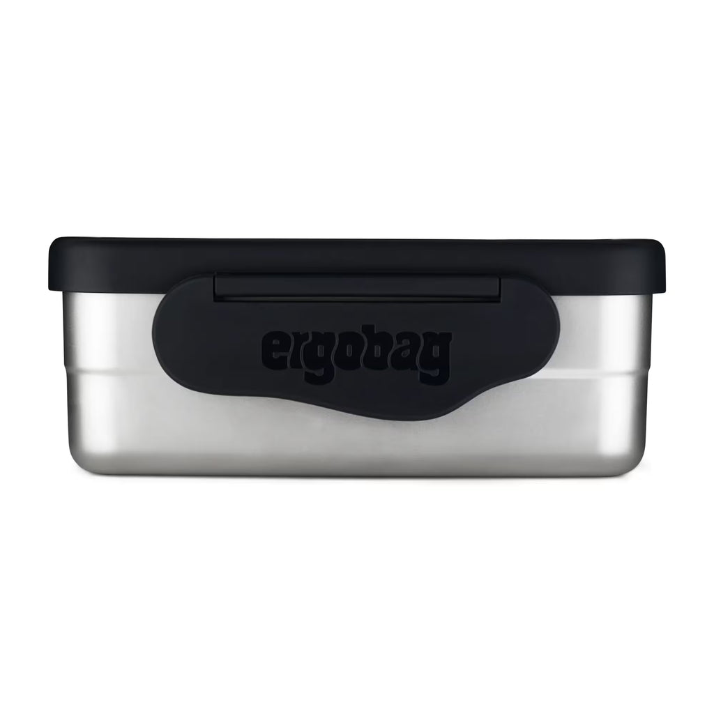 Ergobag Edelstahl Brotdose schwarz (Astronaut)