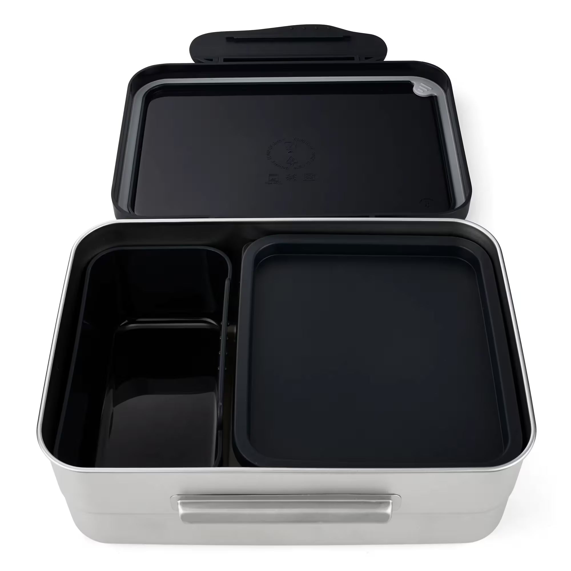 Ergobag Edelstahl Brotdose schwarz (Astronaut)