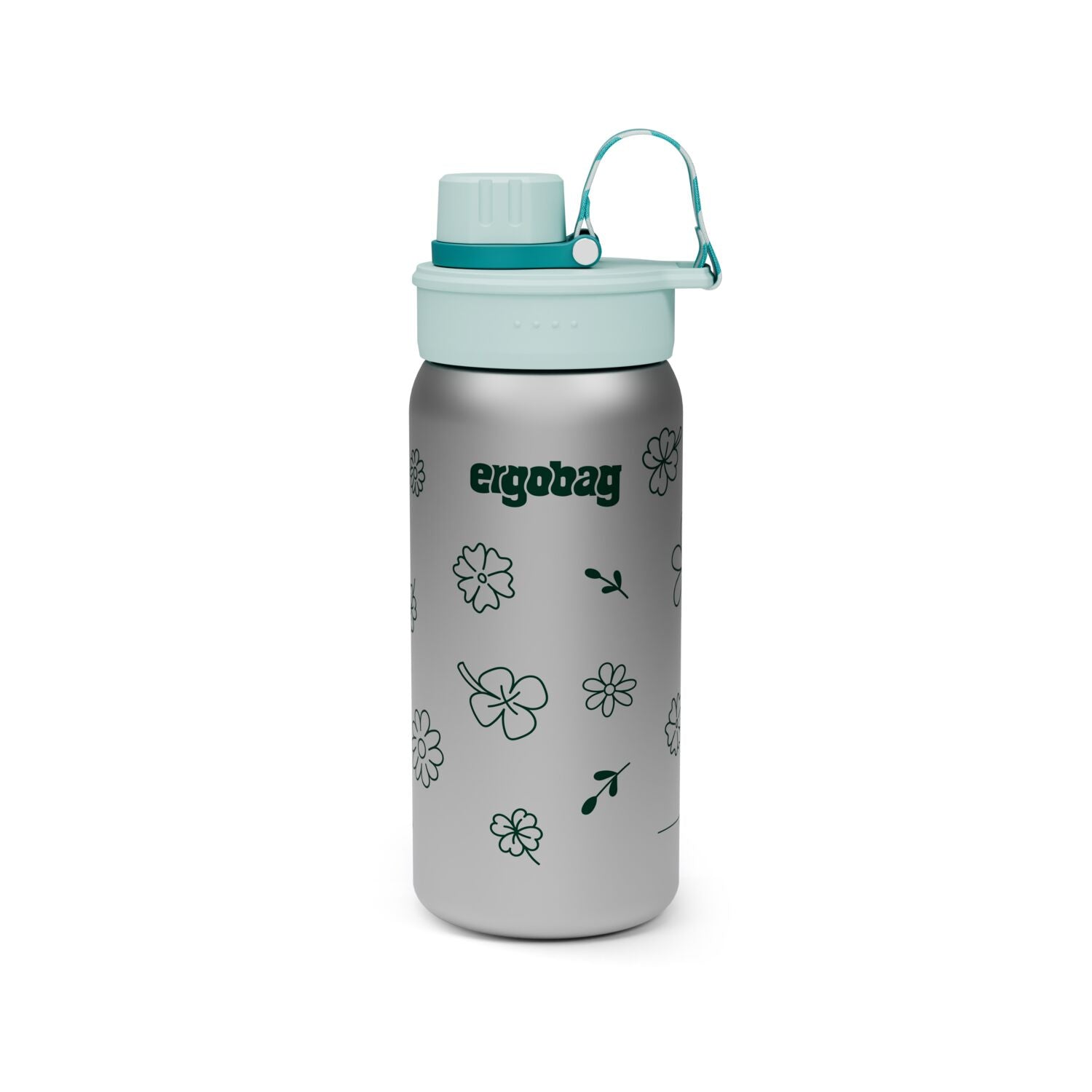 Ergobag Edelstahl Trinkflasche Blumen