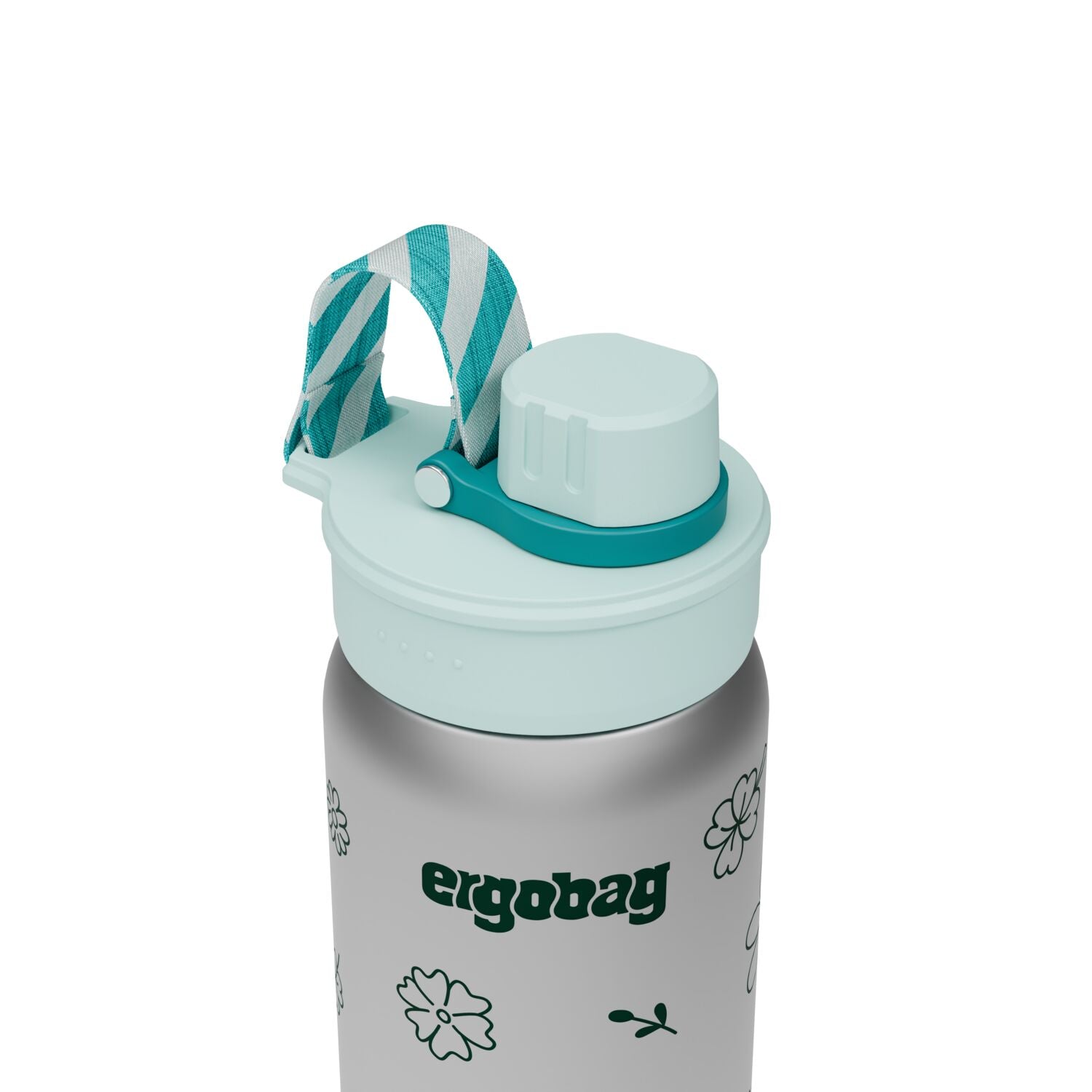 Ergobag Edelstahl Trinkflasche Blumen
