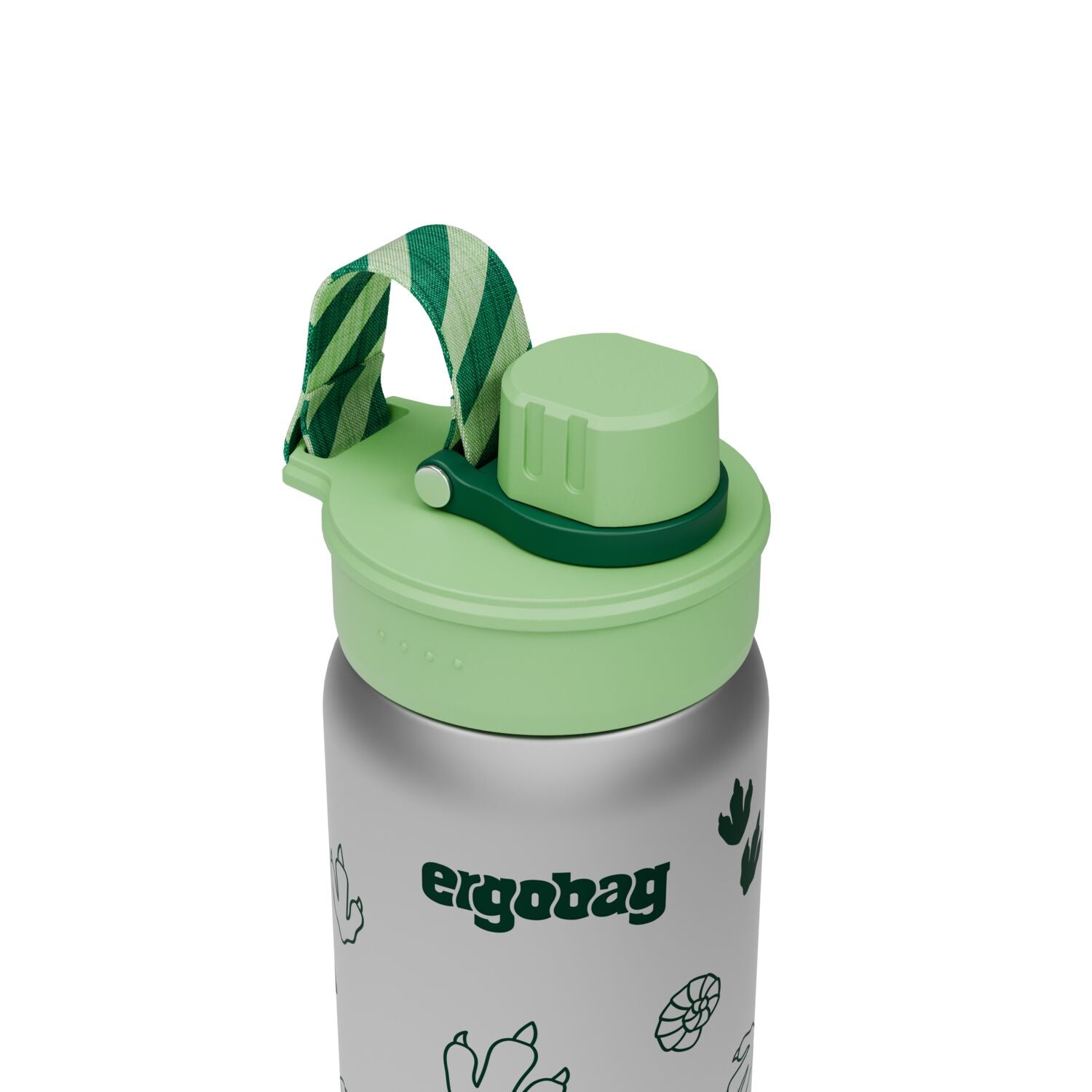 Ergobag Edelstahl Trinkflasche Dschungel