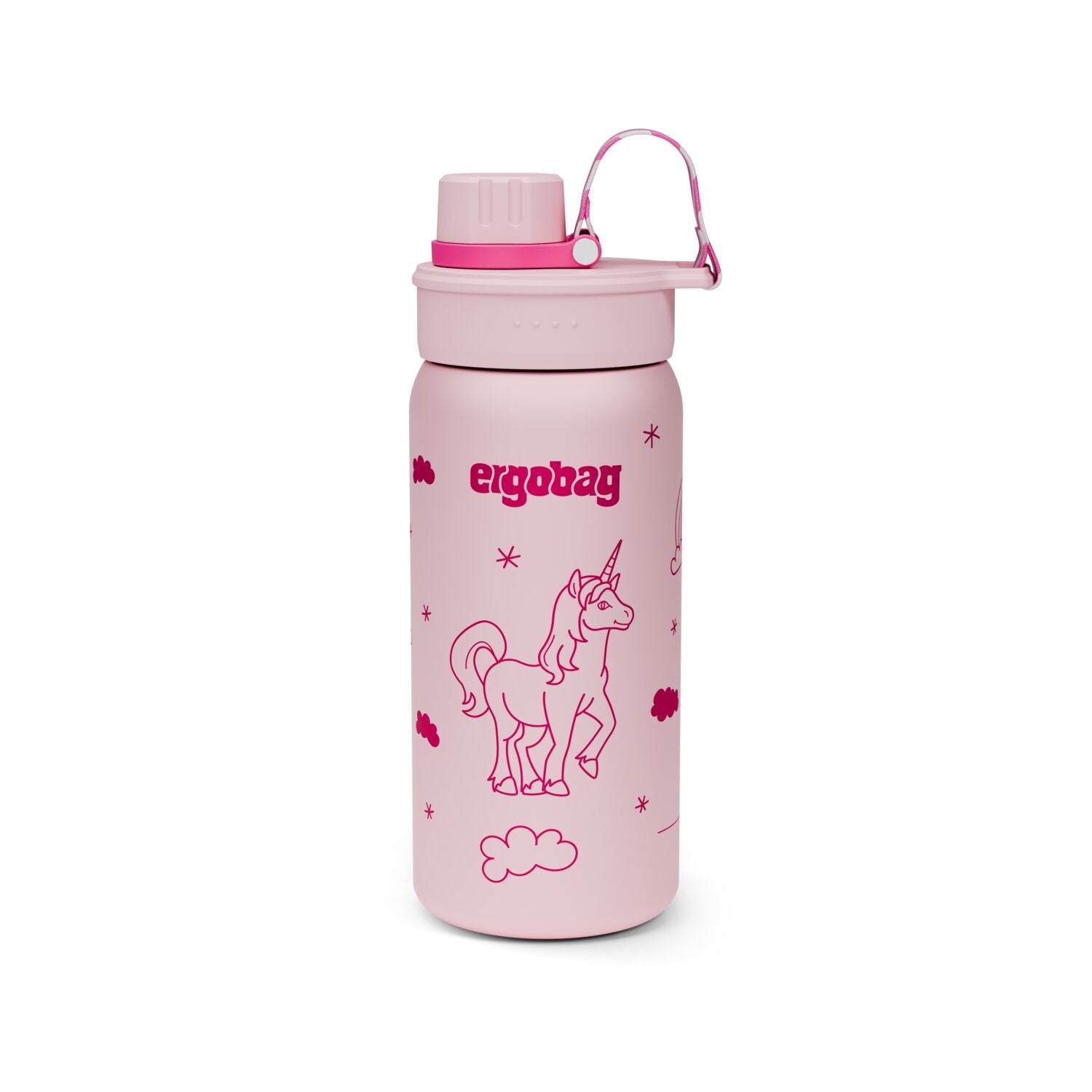 Ergobag Edelstahl Trinkflasche Einhorn