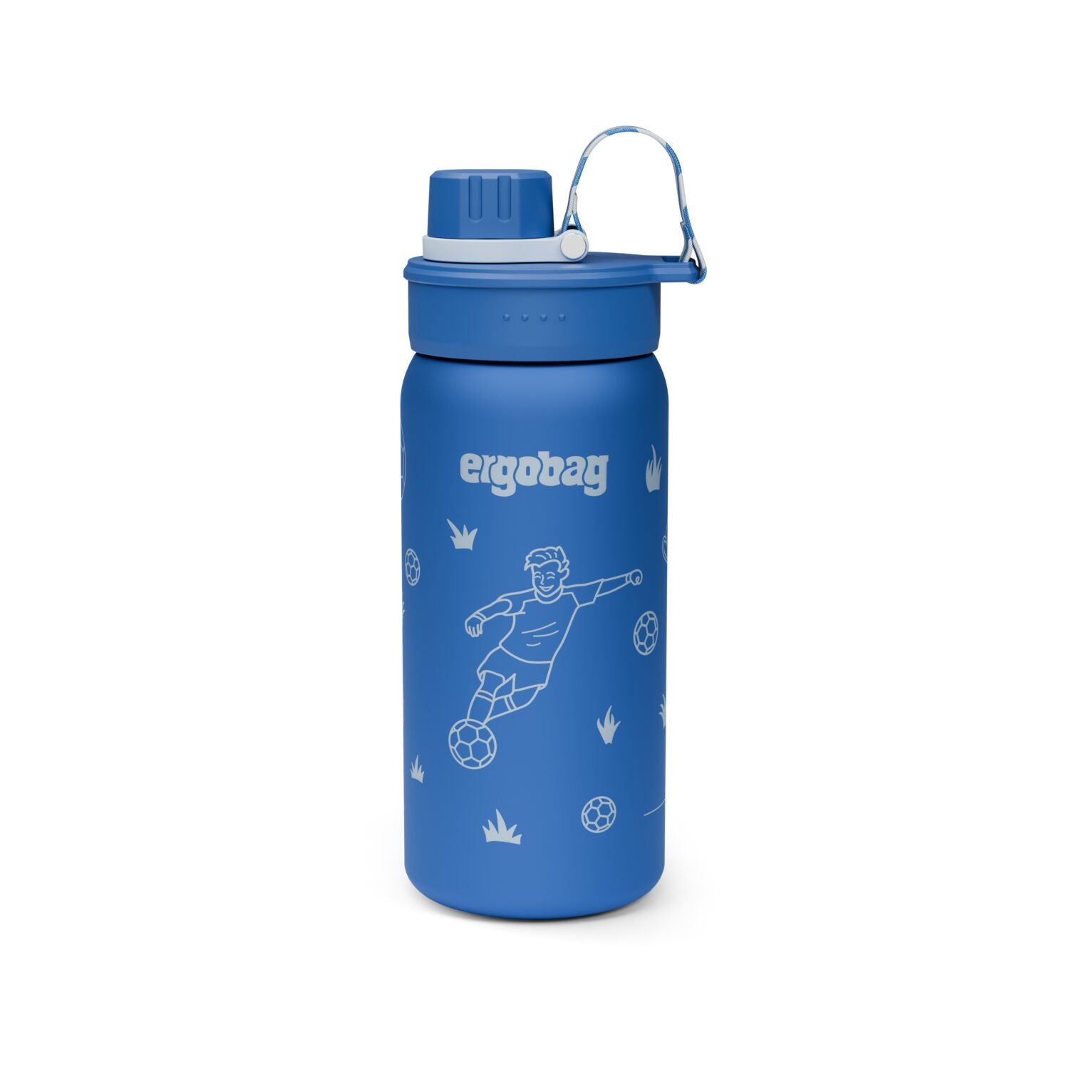 Ergobag Edelstahl Trinkflasche Fussball