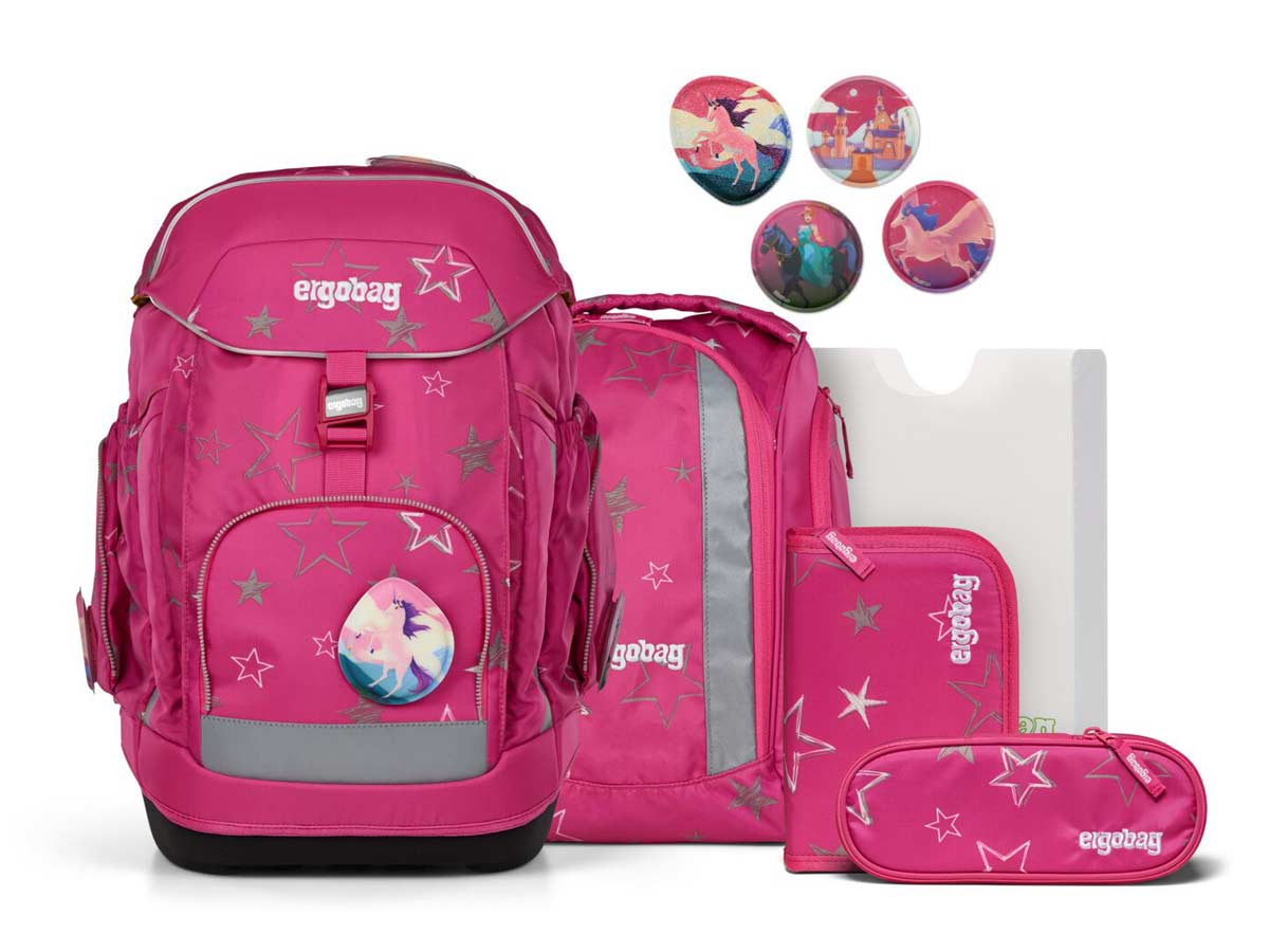 Ergobag Maxi Schulrucksack Set 6tlg. SternzauBär REFLEX