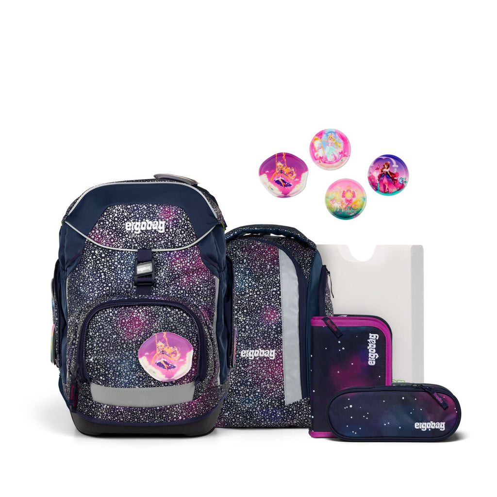 Ergobag Pack Schulrucksack Set 6-teilig Bärlaxy Super Reflex