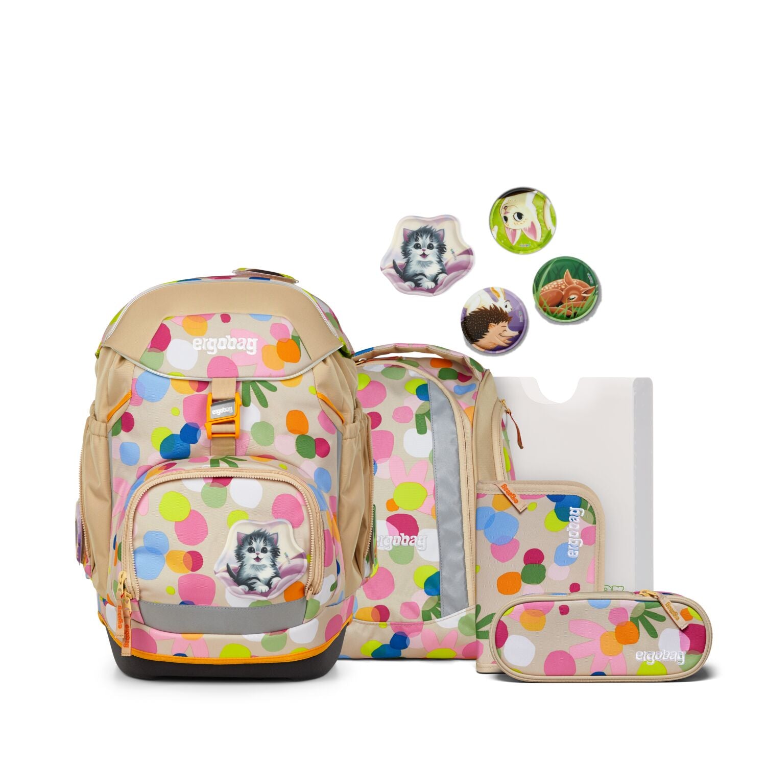 Ergobag Pack Schulrucksack Set 6-teilig Flower PowBär 2026