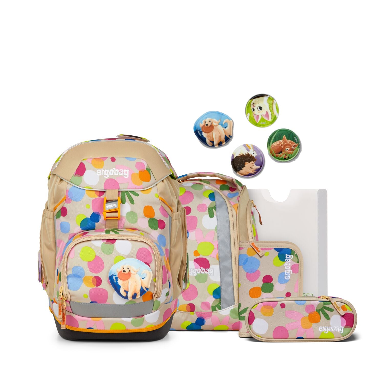 Ergobag Pack Schulrucksack Set 6-teilig Flower PowBär 2025