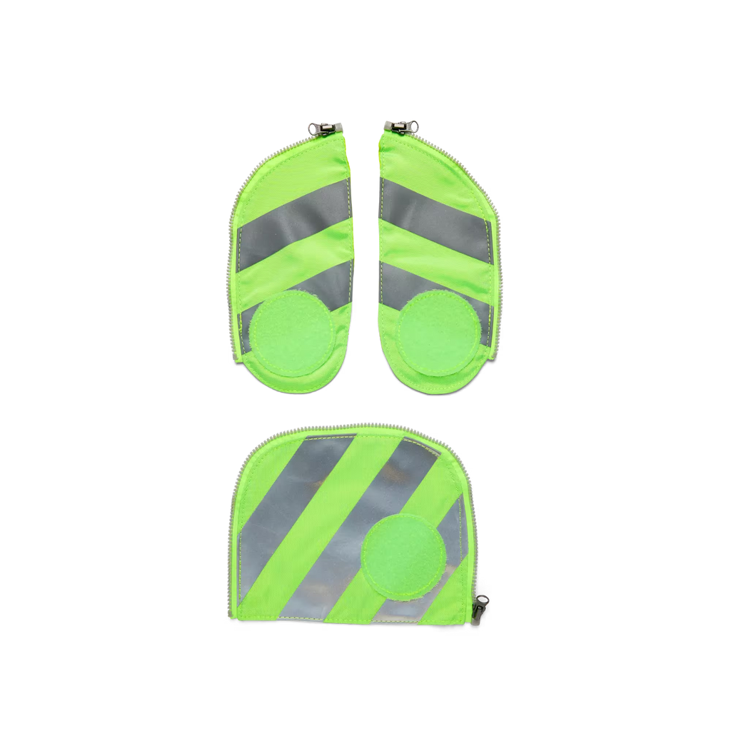 Ergobag Zip-Set 3tlg. Grün mit Reflektorstreifen