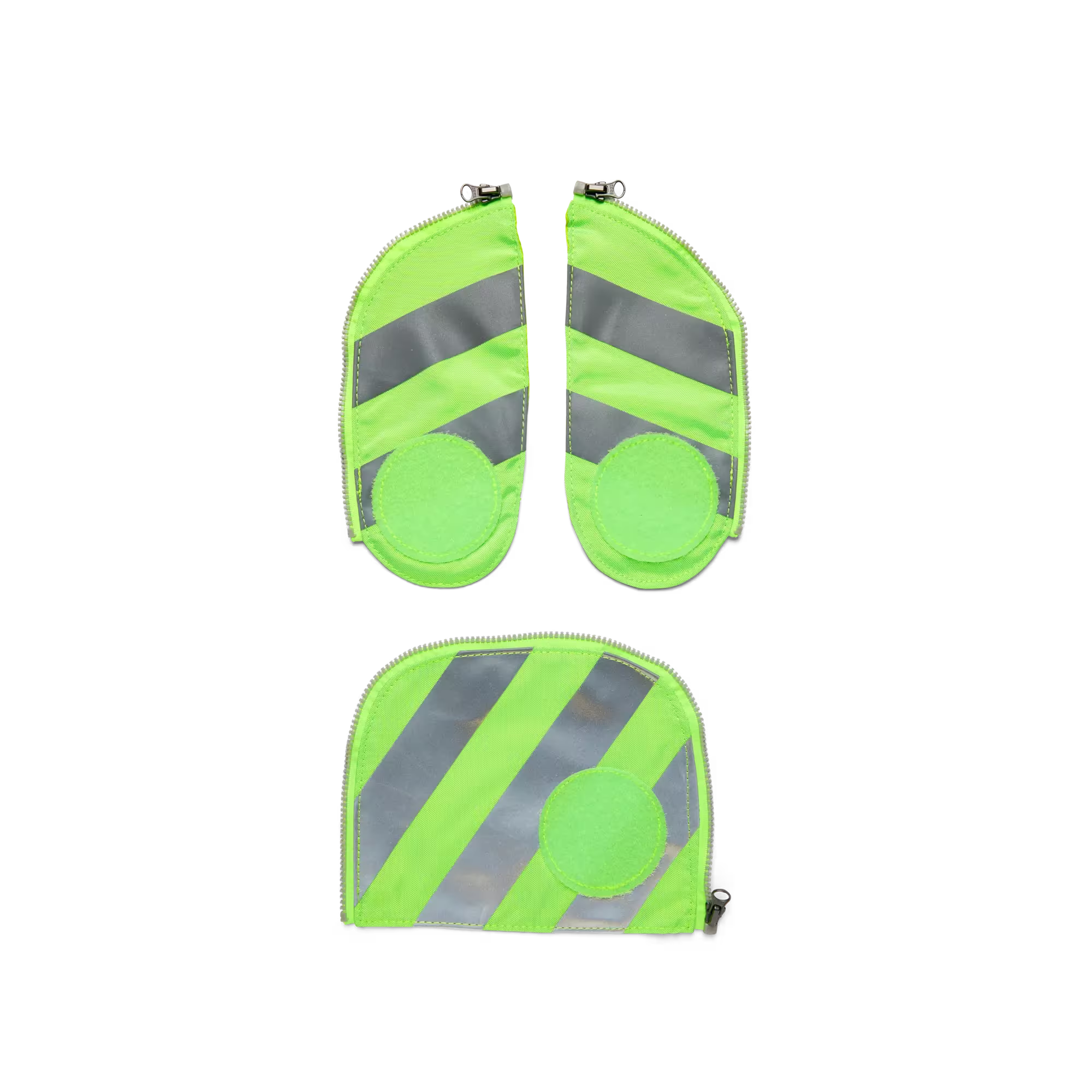 Ergobag Zip-Set 3tlg. Grün mit Reflektorstreifen